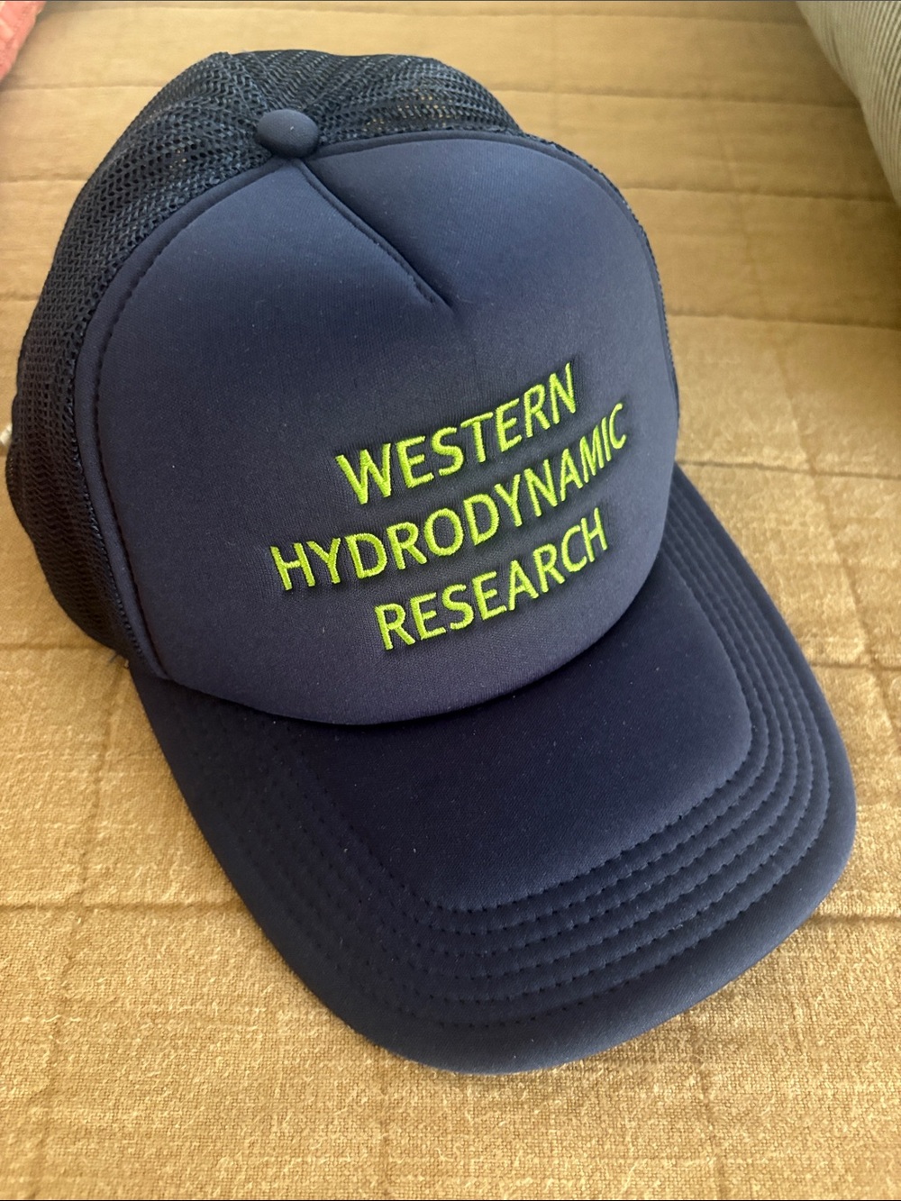Western Hydrodynamic Research Navy Trucker Hat